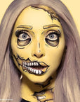Mehron Makeup Paradise Makeup AQ Refill Size | Stage & Screen Performance, Face & Body Painting, Beauty, Cosplay, and Halloween | Water Activated Face Paint, Body Paint .25 oz (7 ml) - Pastel Yellow