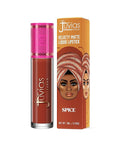 Juvia's Place Velvety Matte Liquid Lipstick Spice - Hydrating, Long-Wearing, Velvety Soft & Feather Light - Hyperpigmented Creamy Matte Lipstick for Women