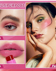 4PCS Cooling Water Jelly Tint Blush Stick for Cruelty Free