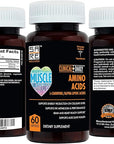 CLINICAL DAILY Acetyl L Carnitine - Alpha Lipoic Essential Amino Acids Supplements Capsules for Women, Men or Elderly- ALCAR ALA Complex Helps Boost Metabolism, Brain, Heart, & Muscle Health- 60 Pills