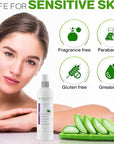 Aloe Vera Toner for Sensitive Skin: Hydrating Facial Toner for Women Anti Aging Dry, Oily & Acne Prone Skin with Soothing Aloe Vera, Pore Minimizing Witch Hazel, pH Balancing Antioxidant Green Tea 8oz