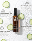 Face Tanning Mist, Organic Ingredients, Sunless Self Tanner, Bronzing, Hydrating, Steak-Free, Long Lasting Glow