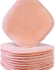Polyte Premium Hypoallergenic Microfiber Fleece Makeup Remover and Facial Cleansing Cloth, 5 x 5 in, 10 Pack (Light Coral)