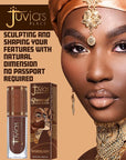 Juvia’s Place Bronzed Liquid Bronzer - Mahogany - Liquid Bronzer for Face with Silky Blendable Texture - Buildable Coverage for Natural Contour & Dimension - Easy-to-Blend, Patch-Proof Formula
