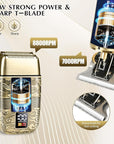 Electric Shaver Razor,T-Blade Beard Trimmer Nose Hair Trimmer Shaver Set,Cordless RechargeableBarber Clippers,Professional Hair Clippers Kit with LCD for Men