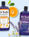 Dr Teal's Foaming Bath with Pure Epsom Salt, Vitamin C & Sleep Blend, 34 fl oz (Pack of 2)