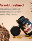Barlean's Flaxseed Oil Softgels, Cold-Pressed Flax Seed Supplement with 1,650 mg ALA Omega-3 Fatty Acids for Joint & Heart Health, 1000mg, 100 ct
