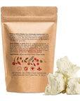 Refined Shea Butter Unscented - 100% Pure African Shea Butter for Hair & Dry Skin - Use for Soap Base, Face & Body Moisturizer, for DIY Whipped Body Butter & Lip Balm 1 LB Bar