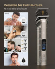Hair Clippers for Men Professional, Cordless Hair Clippers for Hair Cutting, Mens Clippers and Trimmers Set, Electric Hair Trimmer for Men with Package Box (Silver)