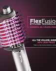 Shark FlexFusion Hair Dryer with Fusion Hair Brush, Ceramic Air Styler with Auto-Wrap Hair Curlers & Concentrator, Ceramic Plates, Metallic Mist HD641