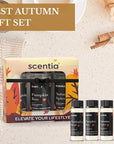 Scentia Fall Essential Oils for Diffuser with 3 Cozy Scents: Autumn Spice, Thanksgiving Blend & Pumpkin Boo - 20ml Aromatherapy Oils for Home, Candles & DIY - Perfect Fall Gift