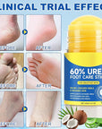 Urea Cream 60% Plus Salicylic Acid 2% Foot Balm Stick for Dry Cracked/Chapped Heel, Skinned knees, Hand Intensively Hydration & Moisturization, Callus Removal & Softening, Soothing|1.41 Oz/40 G