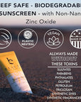 Face Sunscreen SPF 20 - Mineral Sunscreen Face, Reef Friendly Sunscreen With Natural & Organic Ingredients, Biodegradable Sunscreen, Zinc Oxide Sunscreen for Daily Use, Facial Sunscreen Travel Size