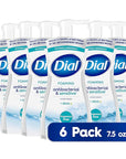 Dial Antibacterial Foaming Hand Soap, Fragrance Free, 7.5 fl oz (Pack of 6)