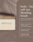 EcoTools Good Tan Body + Face Self-Tan Blending Brush, Kabuki Brush For Applying Self Tanner, Sunless Tanner Blending Brush, Eco Friendly Self Tanning Brush, Vegan, & Cruelty Free, 1 Count