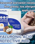 Hyaluronic Acid Face Sunscreen Stick SPF 50 + PA++++,Non-Greasy Sunstick Roll on Sunscreen Face Stick,Moisturizing Sun Screen Long-lasting Stick Sunscreen for Face & Body