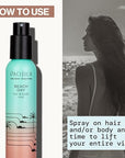 Pacifica Beach Day Hair Mist Perfume & Full Body Spray for Women - Body Mist Fragrance w/Bergamot, Orange Flower, Sandalwood, Amber, Musk & Suede Leather – Clean Beauty Alcohol-Free, Vegan 5 oz