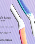 Billie - Dermaplane Starter Kit - Reusable Handle + 3 Refill Blades - Remove Facial Hair + Perfectly Shape Brows - Dermatologist-Approved - WaterPark