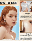 AWCCXMYM Sunscreen Powder Setting Powder SPF 35 Mineral Full Coverage Scalp Sunscreen Setting Spray Powder Makeup for Hair Face Body Flawless Skin, Vegan & Cruelty Free #Translucent