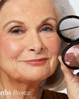 LAURA GELLER NEW YORK Baked Blush-n-Bronze Marbleized 2-in-1 Sculpting Bronzer Blush - Earthy Bronze - Contour Face with a Radiant Flush