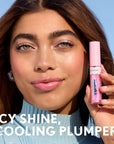 COVERGIRL Clean Fresh Yummy Plumper Lip Gloss, 900 It's Gold Outside, Shiny, Vegan Formula, Easy to Apply, Minty Flavor, 0.33oz