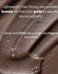 Chocolate Glaze Self-Tanning Mousse – Rich Medium Bronzed Foam | Streak-Free, Non-Sticky, Unscented | Instant Dark Chocolate Glow for Face & Body, With Natural Colour-Fix Technology