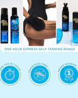 Bondi Sands 1 Hour Express Self Tanning Foam | Lightweight, Fragrance Free Self-Tanner for an Even, Streak-Free Tan | 6.76 fl oz