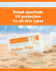 Person & Covey SPF 50 Sunscreen Face & Body Sun Cream - Solbar Fifty Body & Face Sunscreen SPF 50 Broad Spectrum Sunscreen - Water-Resistant Sun Cream, Sun Screen Protector for Face & Body - 4 Fl. Oz.
