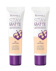 Rimmel, Stay Matte Foundation, Fair Ivory 2 Count may vary)