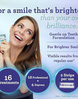 GuruNanda Teeth Whitening Strips - 16-Day Treatment with Non-Slip, Dry Strip Technology - Whitening Designed with Care for a Brighter Smile