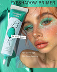 MAEPEOR Matte Eyeshadow Primer 6 Colors Prevent Oily Lids and Creasing Eye Primer Base Long-lasting Waterproof & Smudgeproof Eye Base Makeup for All Shadows (4 Mint Green)