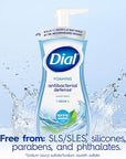 Dial Antibacterial Foaming Hand Wash, Spring Water, 7.5 fl oz (Pack of 6)