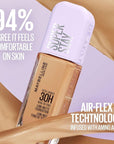 Maybelline Super Stay Lumi-Matte Foundation, Lightweight and Buildable Full Coverage Foundation Makeup For Up To 30HR Wear, 400, 1 Count