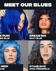 Good Dye Young Semi-Permanent Hair Color, Vegan and Cruelty-Free Blue Hair Dye, Last up to 24 Washes, Non-Damaging Conditioning Hair Color (5FL OZ, Blue Ruin)