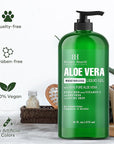 Botanic Hearth Aloe Vera Moisturizing Liquid Gel – 100% Pure Aloe, Enriched with Vitamin C for Dry & Itchy Skin – No Added Color, Fragrance, or Alcohol – 16 fl. oz