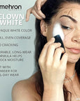 Mehron Makeup Clown White Professional Face Paint Cream Makeup | White Face Paint for Stage, Film, Cosplay, & Mime | Halloween Clown 7 oz (198g)