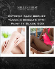 Millennium Tanning Paint It Black 50X - Extreme Dark Tanning Lotion, 13.5 Ounces