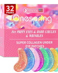 Under Eye Patches (32 Pairs) - Collagen-Infused, Anti-Puffiness & Dark Circle Treatment - Luxurious Skincare for Under Eye Bags & Fine Lines, Gifts for Women