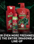 Old Spice Cleansing Body Wash for Men, 3X Defense, 24/7 Shower Fresh with Lasting Scent, 2-in-1 Body & Face Wash, Dragonblast Scent, 24 oz (Pack of 4)
