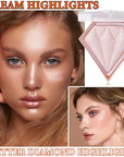 Glitter Blush Shimmer Highlighter Blusher Powder Makeup Face Fairy Pink)