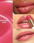 REVLON Super Lustrous Glass Shine Balm Gift Set, 3-Piece, Lipstick Multipack, Hydrating Tinted, Sheer Glossy Finish, 003 Honey Shine, 008 Rum Raisin, 006 Girly Swirly