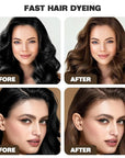 Temporary Hair Color Wax,Hair Spray Color, Hair Wax Color 4.23 oz, Easy Washout Temporary Hair Dye for Halloween,Cosplay, Party (Brown, 4.23)
