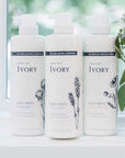 Ivory Sensitive Skin Moisturizing Body Wash, Hint of Lavender, 17.9 Fl Oz (Pack of 4)