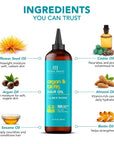Botanic Hearth Argan & Biotin Hair Oil (6.7 Fl Oz) | Tames Frizz & Adds Shine | After Wash Lightweight Hair Oil | Repairs Dry, Damaged Hair | For All Hair Types | No Parabens
