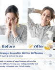 HIQILI Sweet Orange Essential Oil,100% Pure Natural for Diffuser, Aromatherapy-10ml