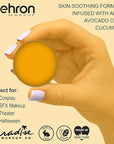 Mehron Makeup Paradise Makeup AQ Refill Size | Stage & Screen Performance, Face & Body Painting, Beauty, Cosplay, and Halloween | Water Activated Face Paint, Body Paint .25 oz (7 ml) (MANGO)