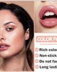 CAHIUYOA Light 6PCS Lip Gloss Set,Nude Pink Lip Gloss Kit Shine Glossy and Moisturizing,Lip Plumping Pack Bulk Liquid Lipstick for Women Girls-Set A