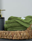 Tens Towels Pack of 60 Washcloths, 12 x 12 Inches, Lighter Weight, Quick to Dry, Super Soft & Absorbent, Gentle Face Towels, Hotel Quality, Perfect for Bathroom, Gym, Spa (Forest Green, 60 Pack)