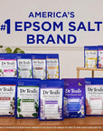 Dr Teal's Pure Epsom Salt, Prebiotic Lemon Balm & Essential Oil, 3 lbs (Pack of 4)