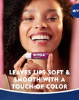 NIVEA Lip Balm, Blackberry Flavored Tinted